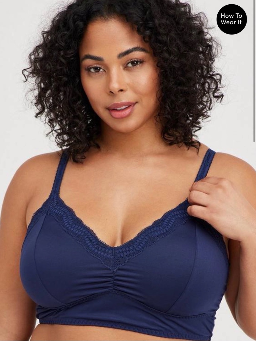 Lightly Lined Microfiber Longline Bralette Torrid